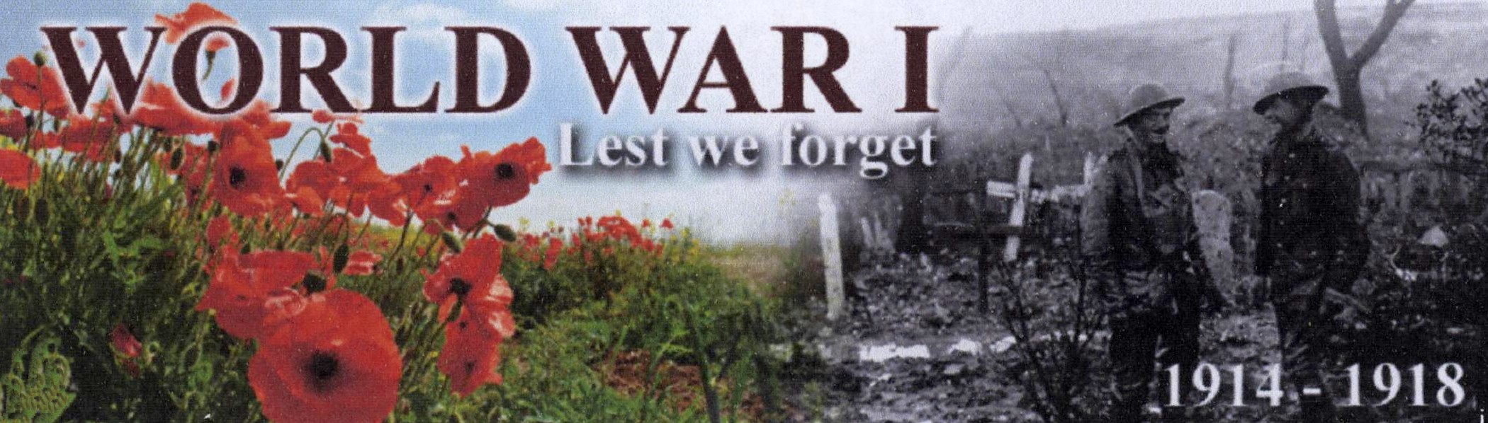 WW1 Remembrance poster